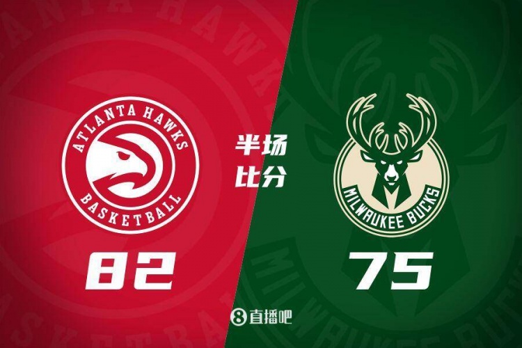 半場(chǎng)戰(zhàn)報(bào)：雄鹿落后老鷹7分 字母哥21+4+5庫茲馬14+4 吹楊16+10