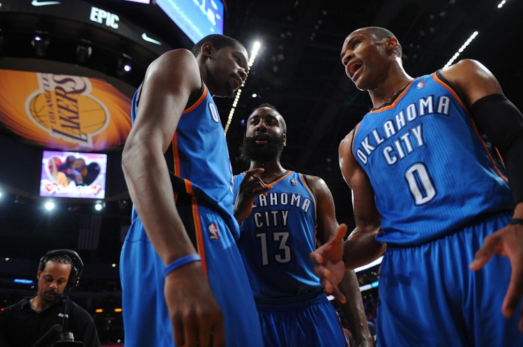 雷霆三少得分全部進(jìn)入歷史前20！他們是NBA歷史最大的如果嗎？