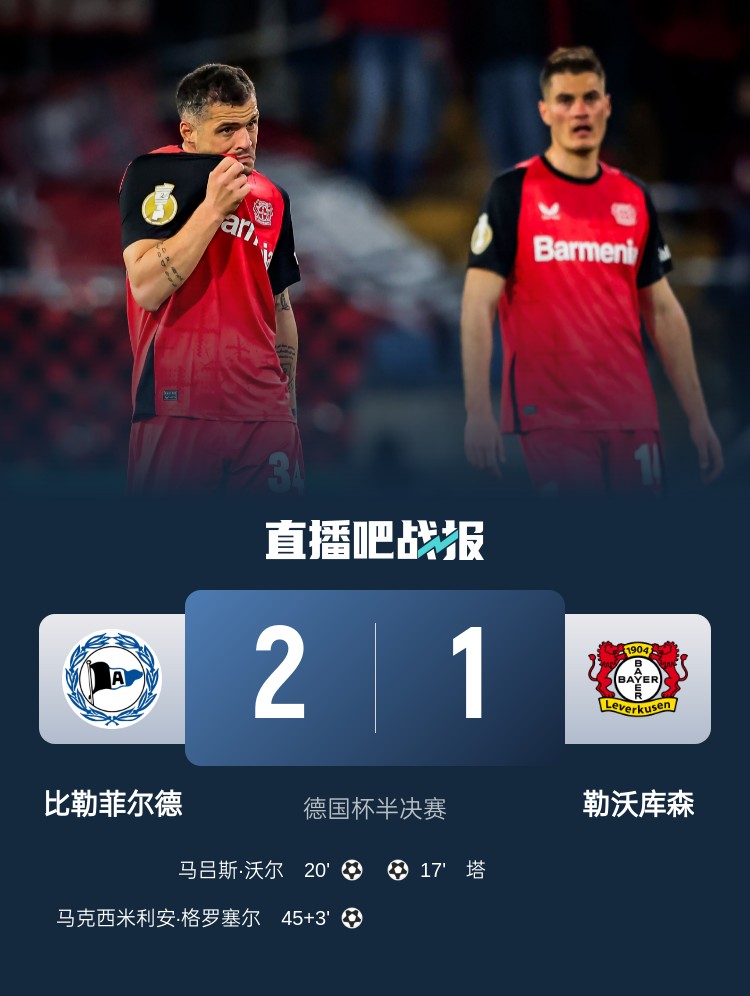 比勒菲爾德是史上第4支晉級(jí)德國(guó)杯決賽的德丙球隊(duì)，此前3隊(duì)未奪冠